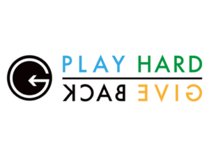 Logo of Play Hard Give Back who So We Bought A Van did freelance work for