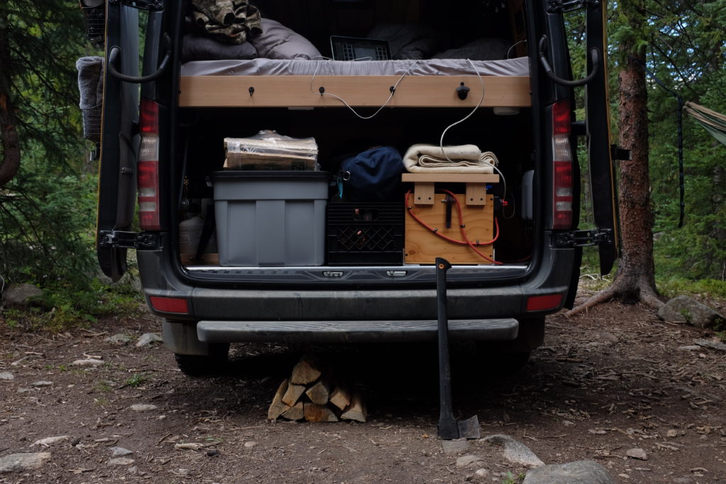 back of so we bought a van primitive camping in colorado